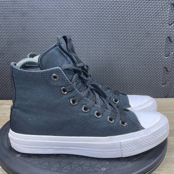Converse Other - Converse Chuck Taylor All Star Hi Top Kids Size 4 Black Shoes Skate Sneakers
